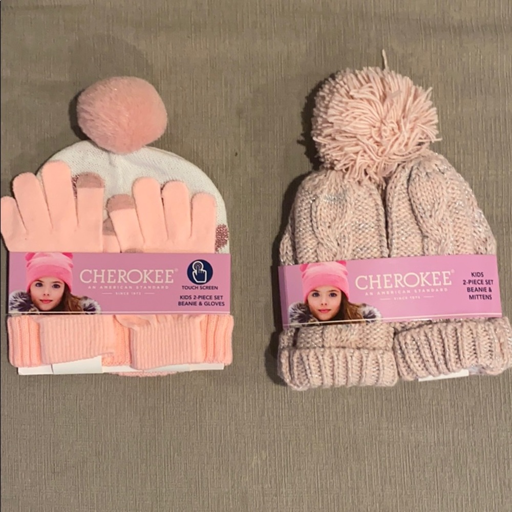 Hat and glove set